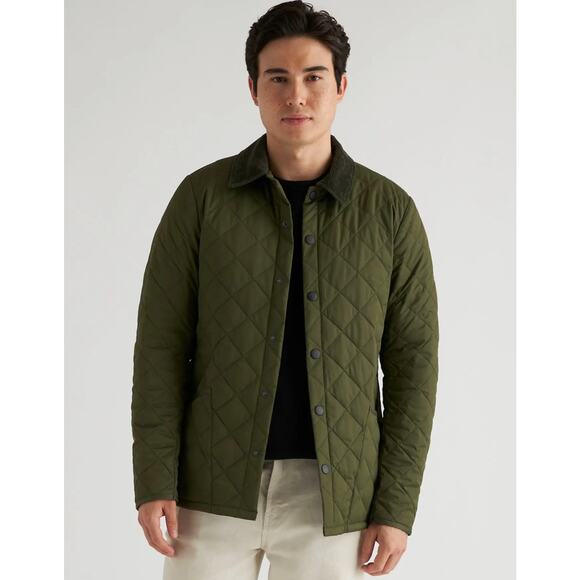 Quince Other - QUINCE Olive Green Featherless Quilted Jacket NWT Size XL